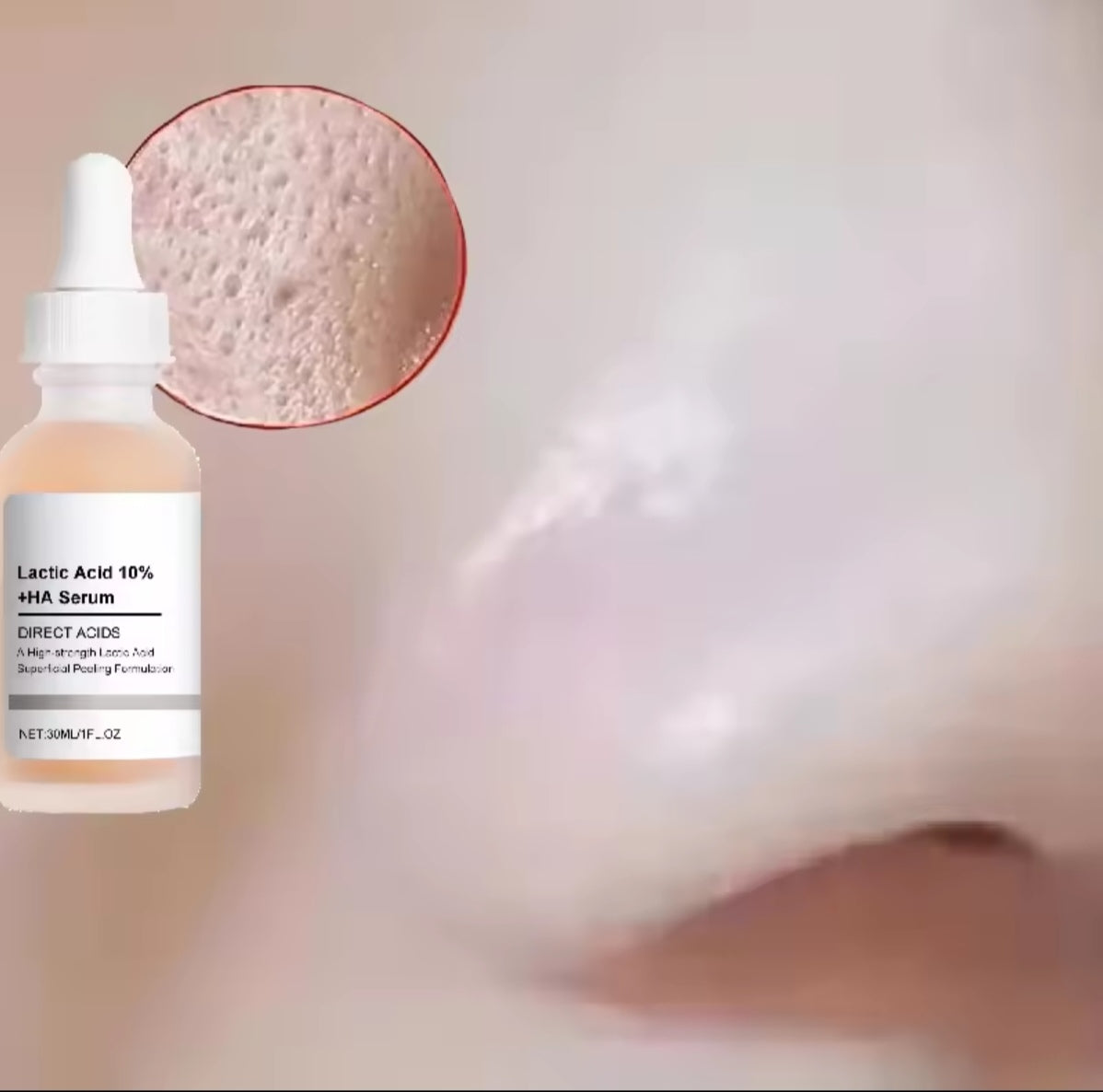 Lactic Acid 10% + Hyaluronic Acid Serum